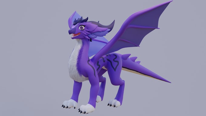 create stylized 3d animal character modeling