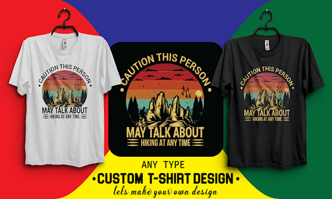 create trendy typography, retro vintage t shirt design