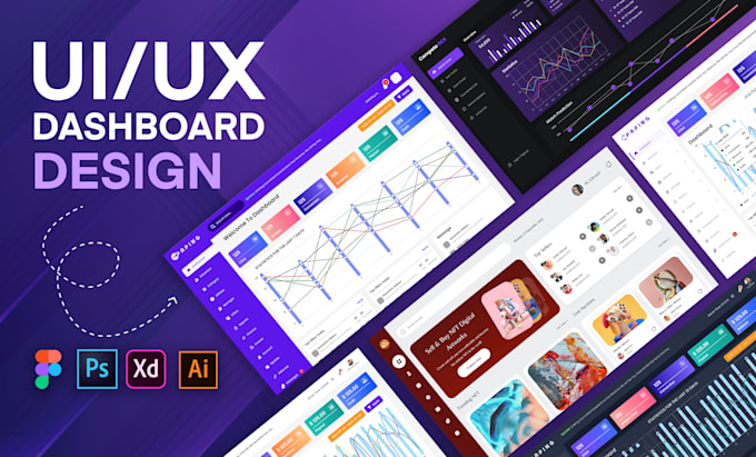 Do awesome saas, crm and admin dashboard ui ux design in figma