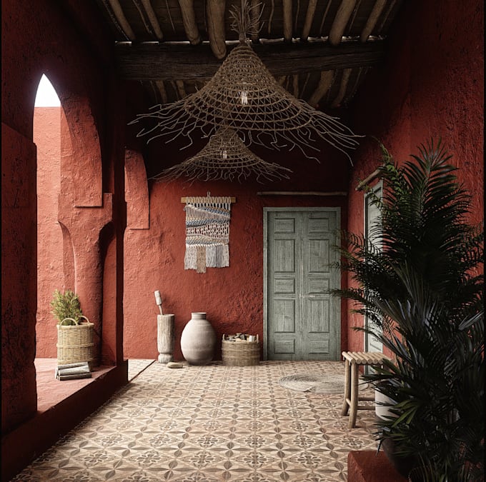 deliver photorealistic 3d renders for creative modern interiors
