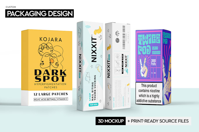 design custom packaging and product packaging design