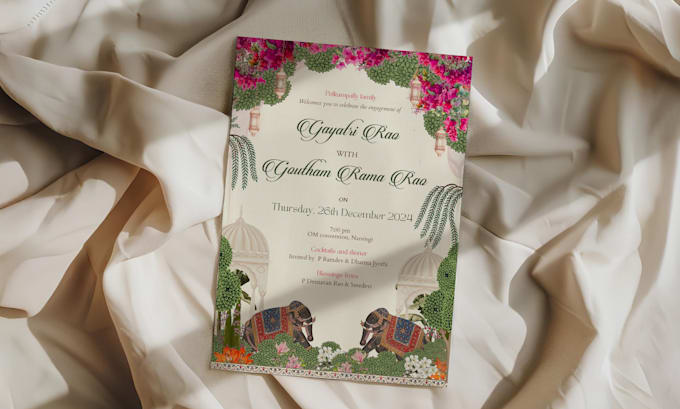 make traditional indian wedding invites
