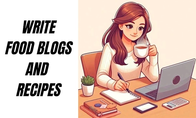 write food blogs and recipes for cookbook