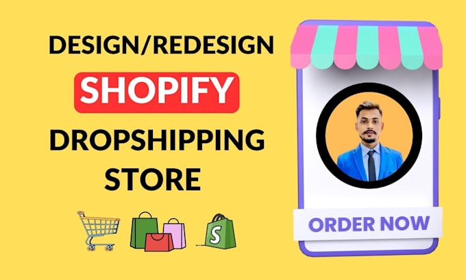 do shopify website design, create shopify ecommerce store