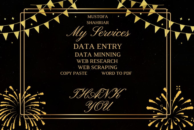 do data entry data scraping data analysis PDF to word etc