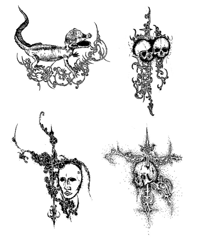 Design you a cyber sigilism tattoo design by Gurigorita Fiverr