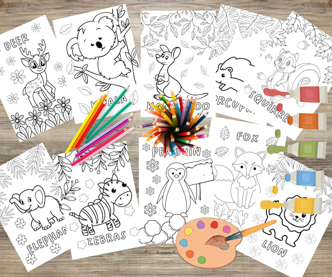 Design creative and unique illustration book page for kids by Wima24 ...