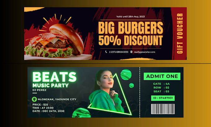 design your event ticket in 8 hours