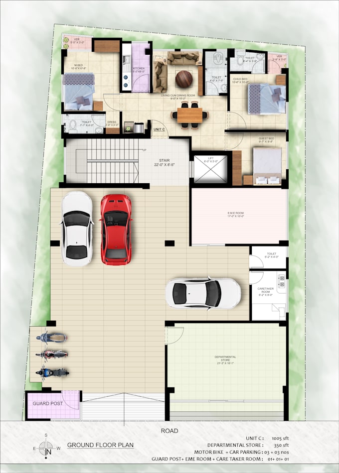 architectural plans and renderings
