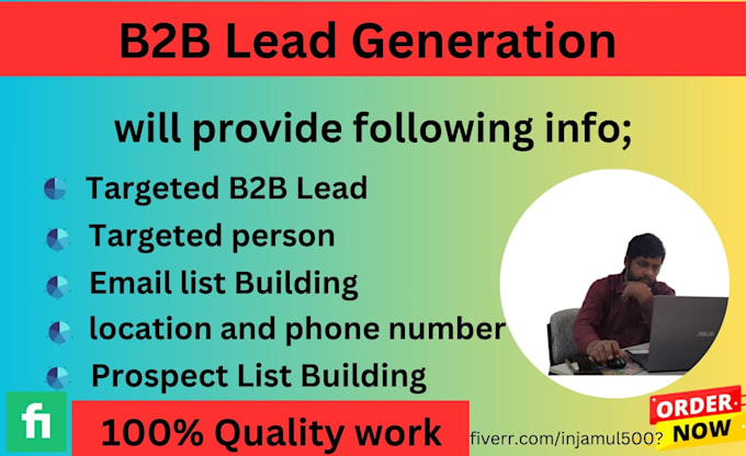 Do precision targeted b2b lead generation and email list building by ...