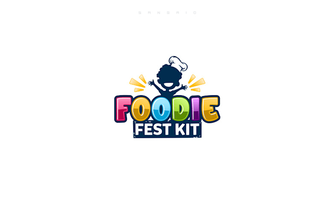 fun curious creative junior foodies chefs logo