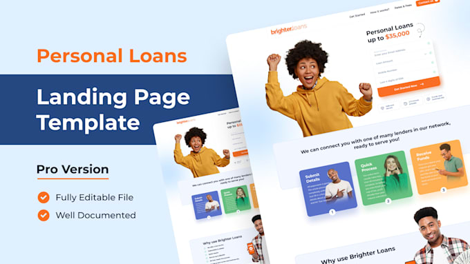create responsive HTML CSS landing pages and portfolio sites