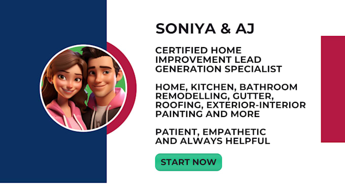 generate home improvement, roofing, solar, kitchen, bathroom remodel leads