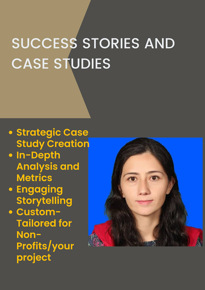 write success stories and case studies for your project