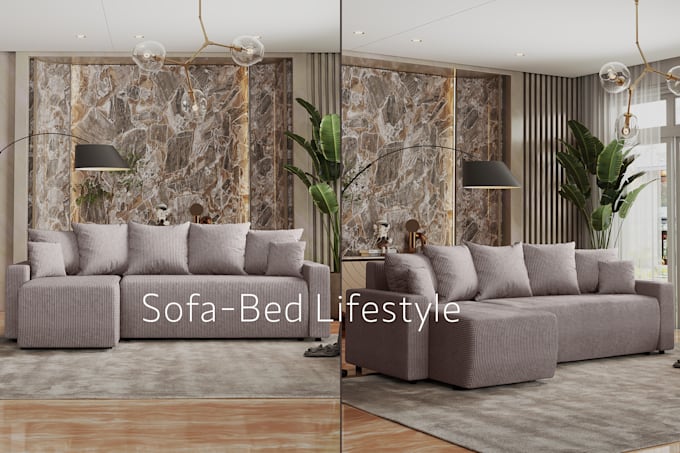 create realistic furniture lifestyle renders