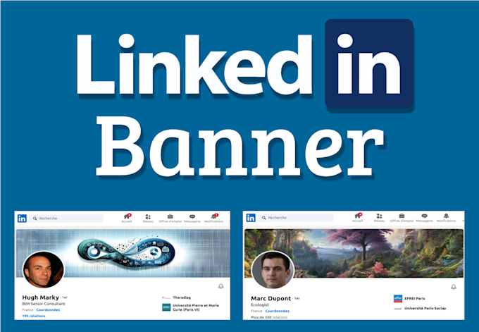 create customized linkedin banner for freelancer
