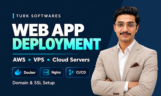 deploy your web app on AWS or vps with docker nginx and ci cd