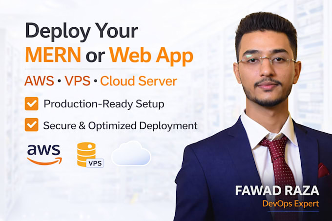 deploy your mern or web app on AWS, vps, or cloud server