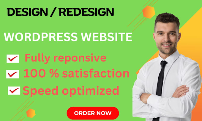 buid clean and modern wordpress website