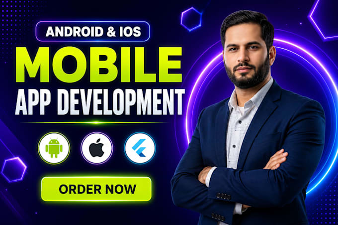 develop cross platform mobile app in flutter for ios and android