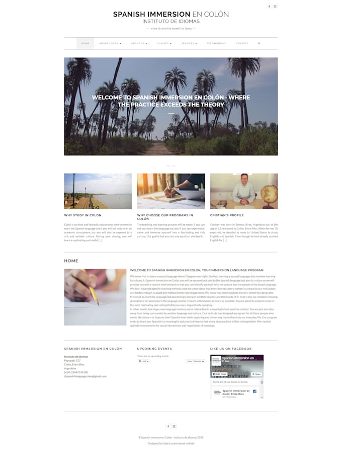 design a basic landing page in wordpress