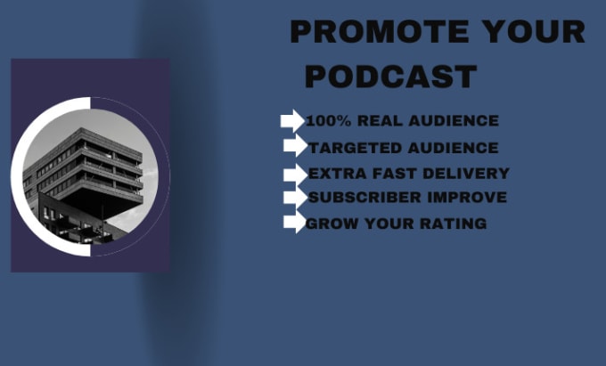 I will do podcast promotion, podcast marketing, podcasts, Spotify