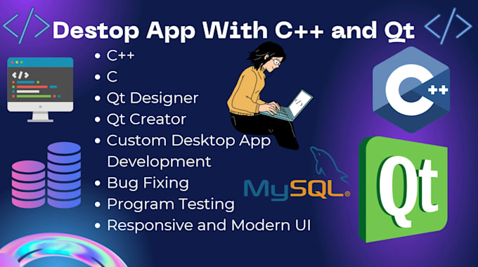create any project with perfect gui using qt qml cpp django