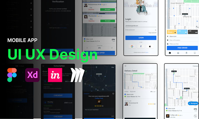 Do mobile app ui ux design and prototype by Yousafimran | Fiverr