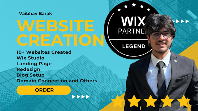 create wix website design, redesign and develop wix website