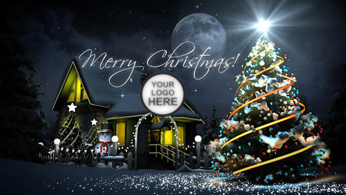 make new christmas greetings intro video