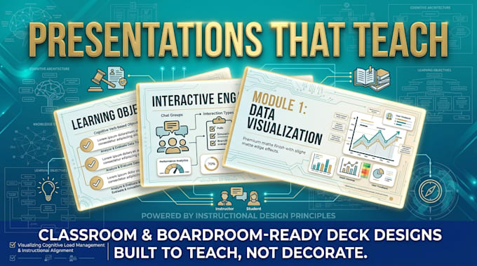 create presentation design for educators and trainers