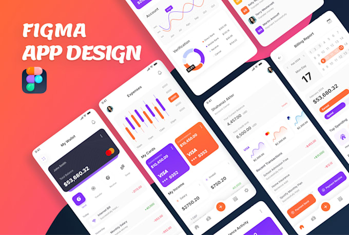 Do mobile app ui ux design, website ui design, dashboard, ui ux design ...