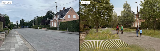 do landscape architecture visualization in photoshop
