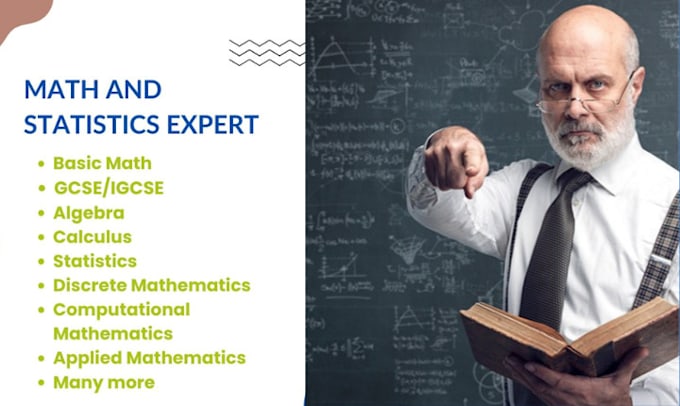 be your math expert, statistics, calculus, discreet math assignment