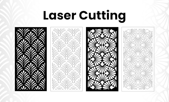2 images, line, stencil, ready for laser cutting, engraving