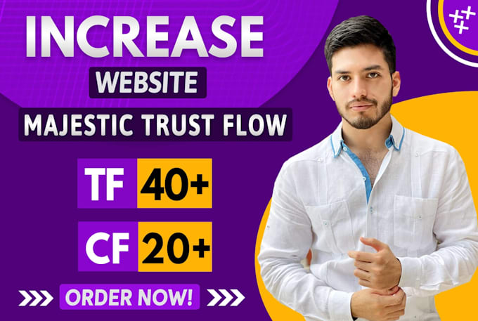 increase your website majestic trust flow to 40 plus