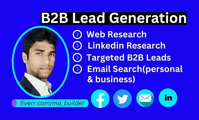do b2b lead generation for targeted b2b, linkedin, and business leads