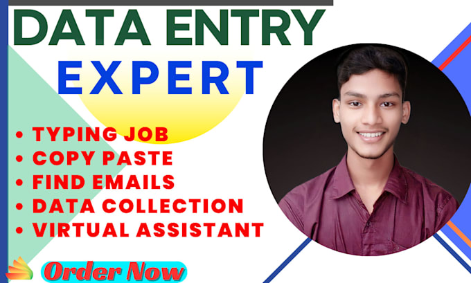 do faster data entry, virtual assistant, find emails, data collection