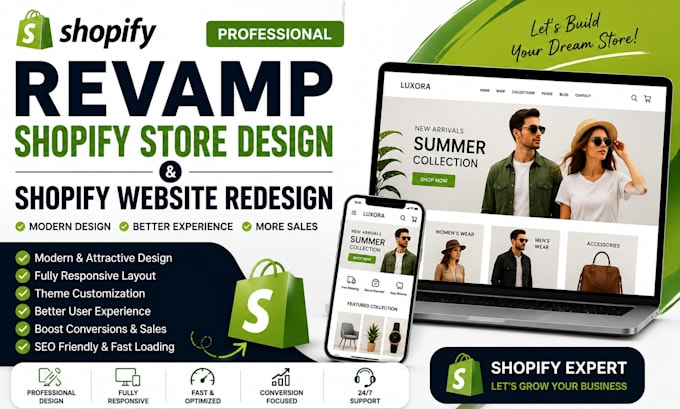 revamp shopify store design shopify website redesign
