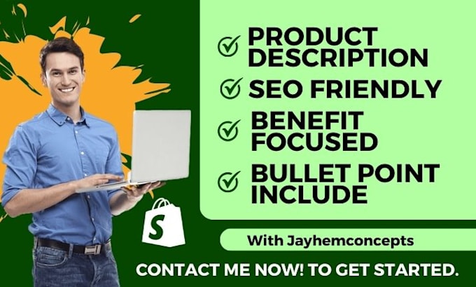 write highly converting shopify product descriptions