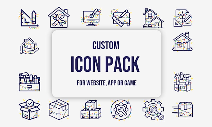 do icon pack for website, app or game
