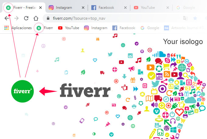 create a favicon, icon or svg to your website