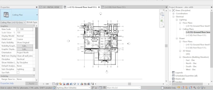 draw electrical sys design drawing on autocad 2d ,revit bim