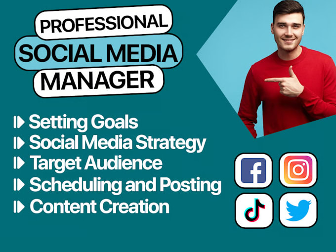 Be social media manager, tiktok ads, tiktok manager shop tiktok usa