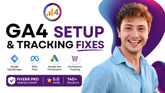 set up ga4, google tag manager and meta pixel tracking