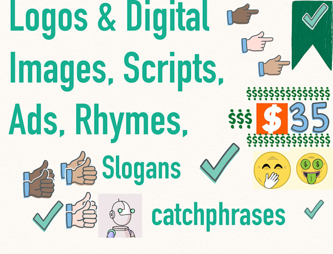 Logo, quotes and rhymes for your business by Creativecontenn Fiverr