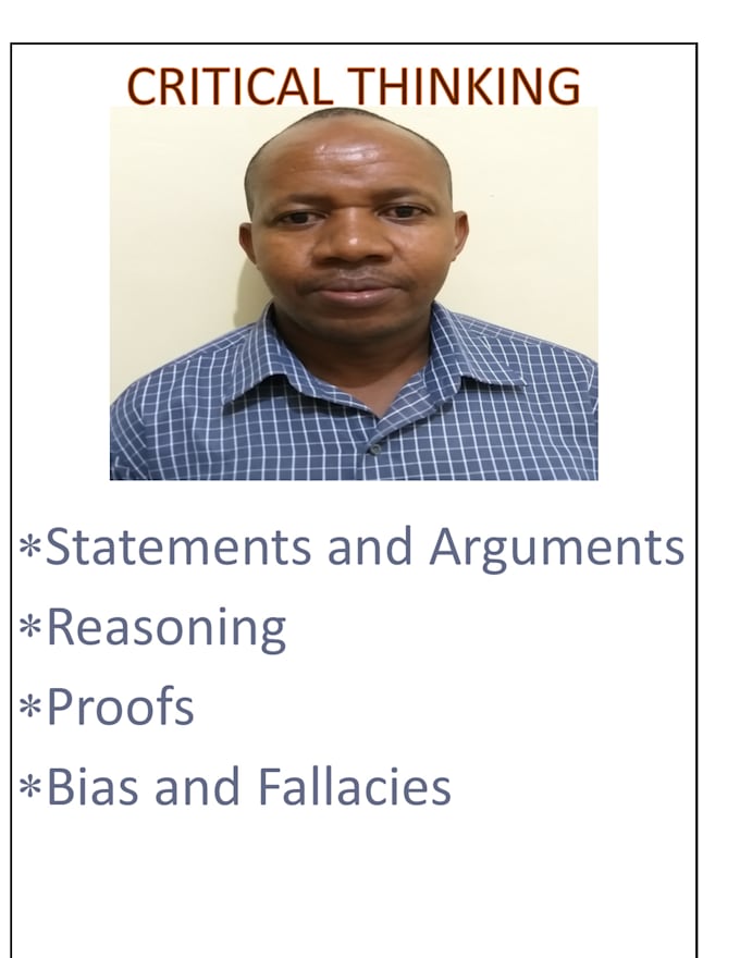 tutor you in logic and critical thinking