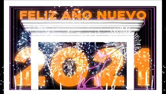 do create a christmas or new year video mapping