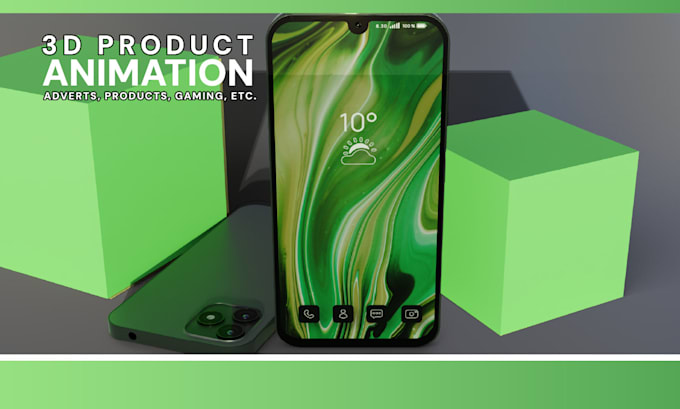create a high quality 3d product animation video
