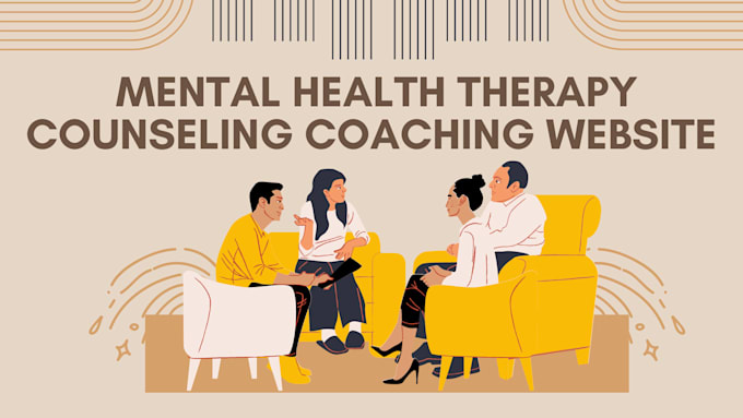 I will design medical website, mental health wellness counseling and therapy website